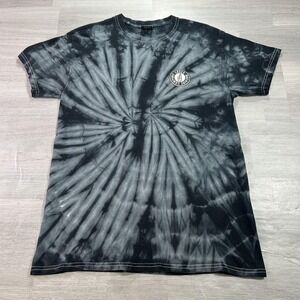Loser Machine Company Shirt Mens Medium Black Tie Dye Fingers Logo Graphic Tee